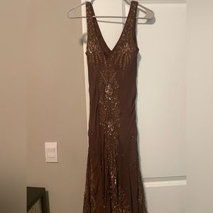 Vintage marina hand beaded gown